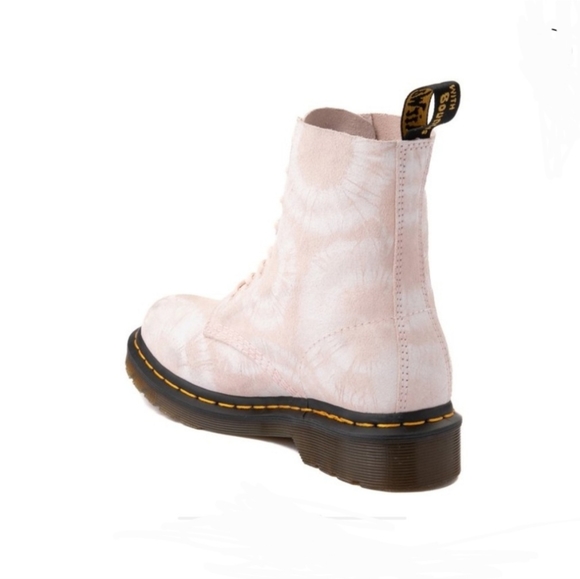 Dr. Martens Tie-Dye Print in Shades of Pastel Pink and White - Picture 5 of 16